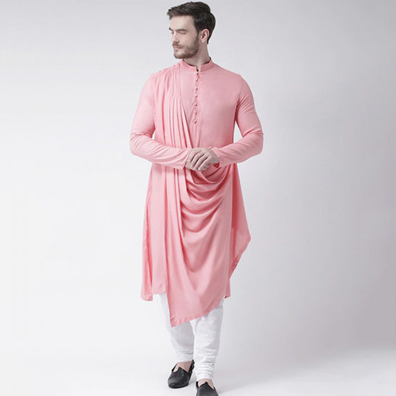 https://dailysales.in/products/men-pink-solid-straight-kurta-with-attached-drape
