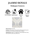 Grey Ethnic Motifs Self-Adhesive Waterproof Wallpaper