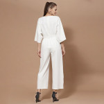 Women White Basic Jumpsuit