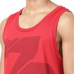 Men Red Printed Innerwear Vests