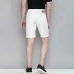 Men White Slim Fit Chino Shorts