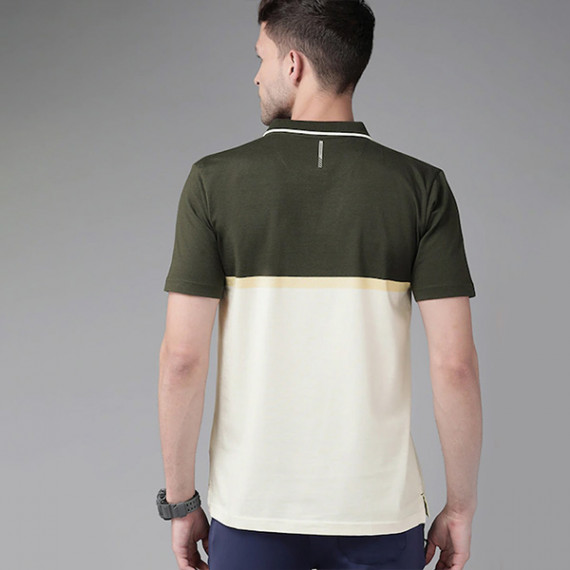 https://dailysales.in/products/men-olive-green-yellow-colourblocked-polo-collar-active-fit-t-shirt