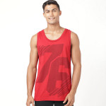 Men Red Printed Innerwear Vests