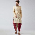 Men Maroon Dhoti Pants