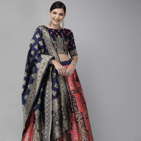 https://dailysales.in/products/pink-navy-blue-woven-design-semi-stitched-lehenga-unstitched-blouse-with-dupatta