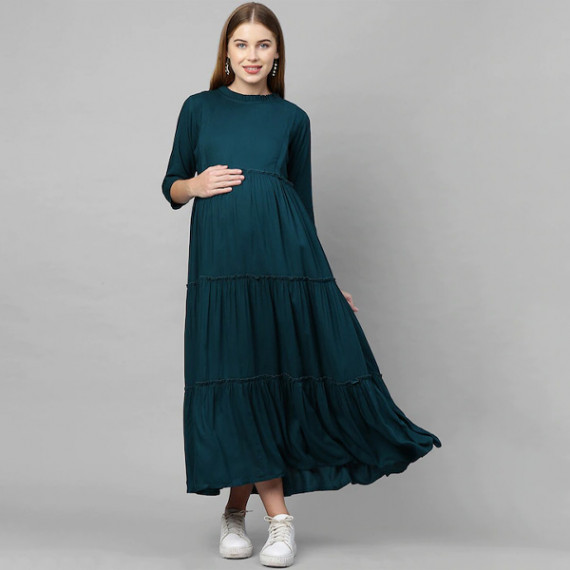 https://dailysales.in/products/teal-green-maternity-maxi-nursing-dress