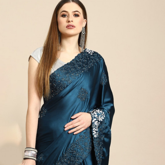 https://dailysales.in/products/blue-floral-embroidered-satin-saree