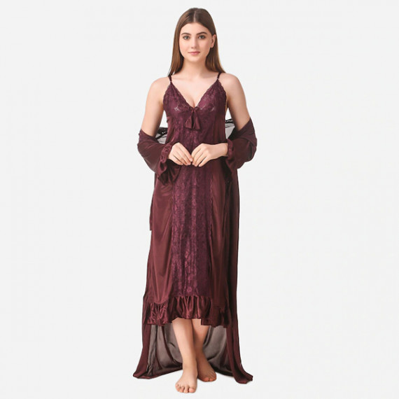 https://dailysales.in/products/brown-maxi-satin-solid-nightwear-set