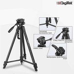 Digitek DTR 550 LW (67 Inch) Tripod For DSLR, Camera |Operating Height: 5.57 Feet | Maximum Load Capacity up to 4.5kg | Portable Lightweight Aluminum