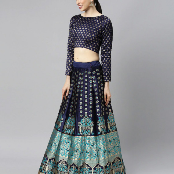 https://dailysales.in/products/blue-green-woven-design-lehenga-choli